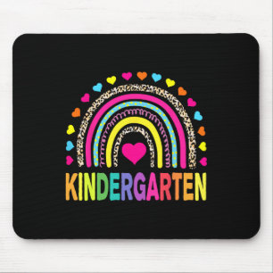 Leopard Regenbogen Kindergarten Lehrer Erster Tag Mousepad