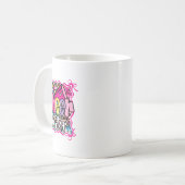 Leopard Regenbogen Kokette Cheer Schwester Cheerle Kaffeetasse (Vorderseite Links)