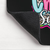 Leopard Regenbogen Kokette Cheer Schwester Cheerle Mousepad (Ecke)
