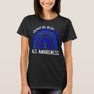 Leopard Regenbogen May We Wear Blue As Awareness M T-Shirt