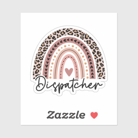 Leopard-Regenbogen, Notausscheider Aufkleber (Blatt)