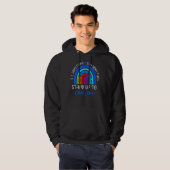 Leopard Regenbogen sehen etwas sagen Kind Hoodie (Vorne ganz)