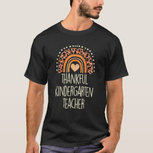 Leopard Regenbogen Thankul Kindergarten Lehrer Dan T-Shirt
