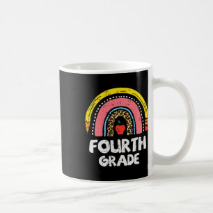 Leopard Regenbogen Vierte Klasse 4. erster Schulta Kaffeetasse
