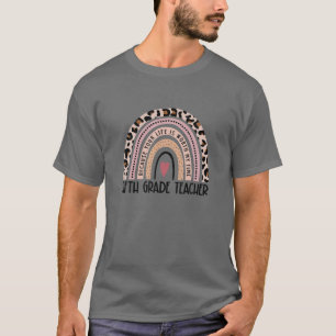 Leopard Regenbogen Vierter Schulleiter erster Tag T-Shirt
