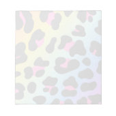 Leopard Regenbogengradität Wilde Tierhaut Notizblock (Vorderseite)