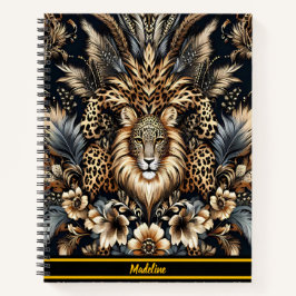 Leopard Retreat: Lounge in Wilder Elegance Notizblock