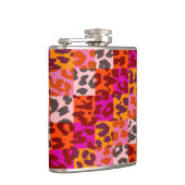 Leopard-Retro-Muster 2 Flachmann (Rechts)