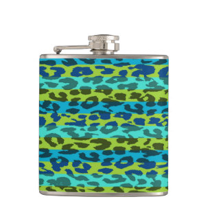 Leopard-Retro-Muster 4 Flachmann