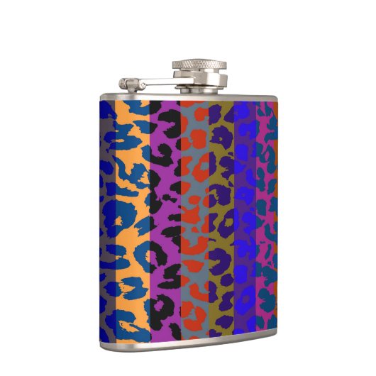 Leopard-Retro-Muster 5 Flachmann (Rechts)