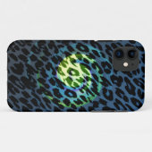 Leopard-Retro-Swirbellicht Case-Mate iPhone Hülle (Rückseite (Horizontal))
