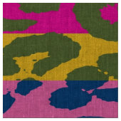 Leopard-Retrofarbe nahtlose Streifen #15 Stoff (Nahaufnahme)