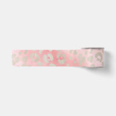 Leopard rosa satinband (Vorderseite)