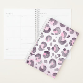 Leopard Rosa und Braun Planer