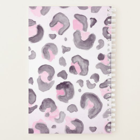Leopard Rosa und Braun Planer (Rückseite)