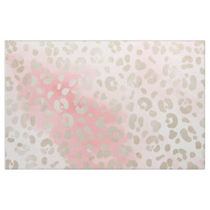 Leopard rosa Wasserfarbmuster Stoff