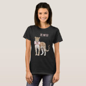 Leopard-Rosafarbenes Schleifchen T-Shirt (Vorne ganz)