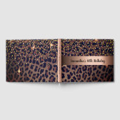 Leopard-Rose Gästebuch (Voll)