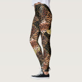 Leopard Rose Gold Kupfer Schwarz Tierdruck chic Leggings (Links)