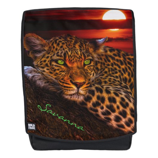 Leopard Rucksack (Vorderseite)