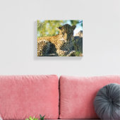 Leopard ruhend panthera pardus Kruger Leinwanddruck (Insitu (Wohnzimmer))