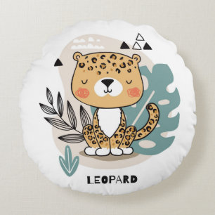 Leopard Rundkissen Rundes Kissen