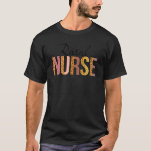 Leopard Rural Nursure Print for Nursing Student 1 T-Shirt