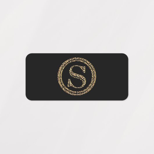 Leopard S Etiketten (Design 1)