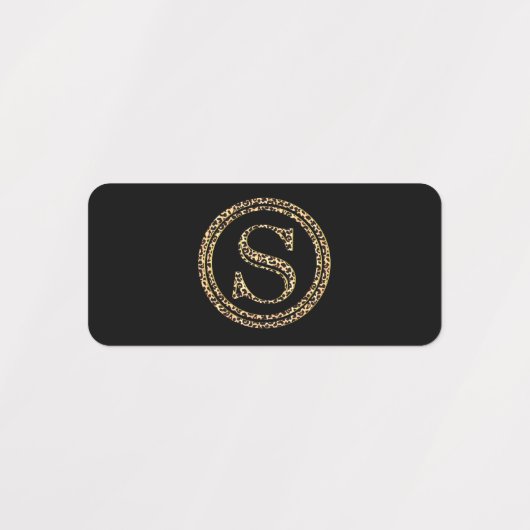 Leopard S Etiketten (Design 2)