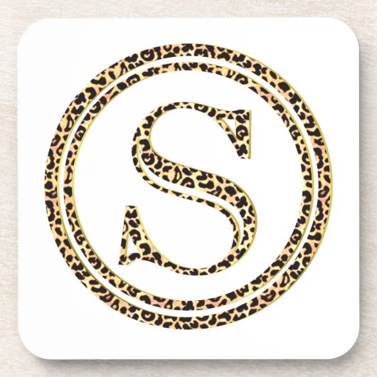 Leopard S Getränkeuntersetzer (Vorderseite)