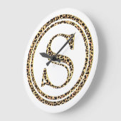 Leopard S Große Wanduhr (Winkel)