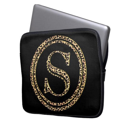 Leopard S Laptopschutzhülle (Vorderseite Links)