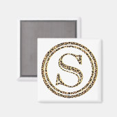 Leopard S Magnet (Vorderseite/Rückseite)