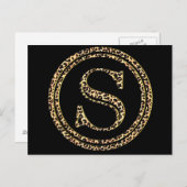 Leopard S Postkarte (Vorne/Hinten)
