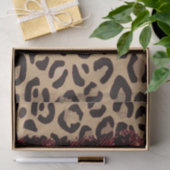 Leopard safari Buffalo Plaid Christmas  Seidenpapier (Geschenk)
