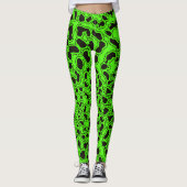 Leopard Safari Print Leggings (Vorderseite)