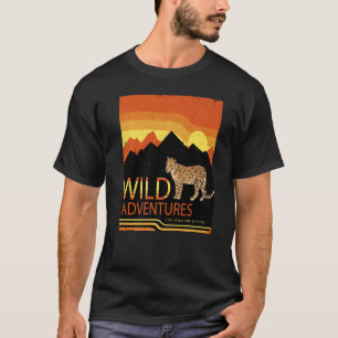 Leopard Safari Savannah Afrika Wildkatze Abenteuer T-Shirt