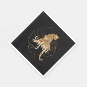 Leopard-Safari Serviette (Ecke)