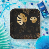 Leopard-Safari-Teller Pappteller (Party)