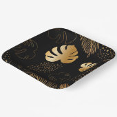 Leopard-Safari-Teller Pappteller (Gewinkelt)