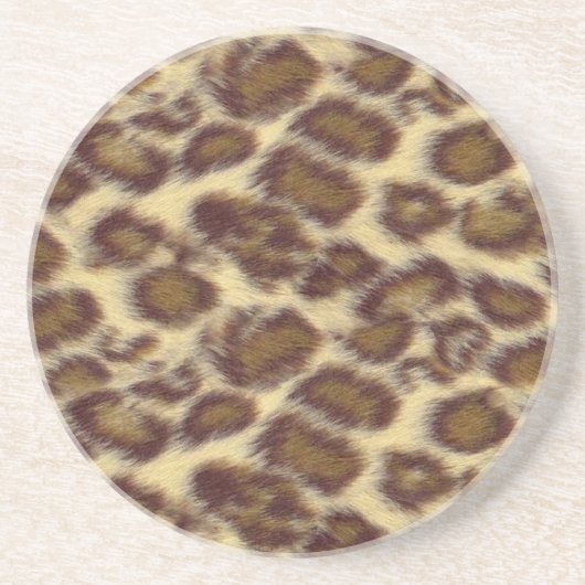 Leopard Sandstein Untersetzer (Vorne)