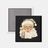 Leopard Santa Christmas Funny Gift For Women, Girl Magnet (Vorderseite/Rückseite)