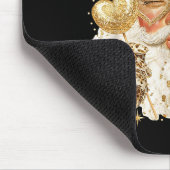 Leopard Santa Christmas Funny Gift For Women, Girl Mousepad (Ecke)