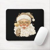 Leopard Santa Christmas Funny Gift For Women, Girl Mousepad (Mit Mouse)