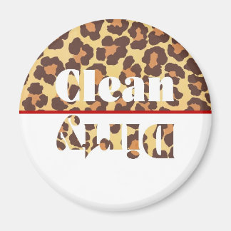 Leopard Sauberkeit/Geschirrspülmaschine Magnet