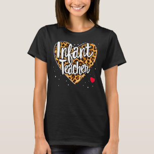 Leopard-Säugling-Lehrerin tritt zurück zum Schulun T-Shirt