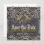 Leopard Save the Date (Vorne/Hinten)