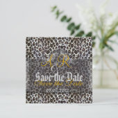Leopard Save the Date (Stehend Vorderseite)