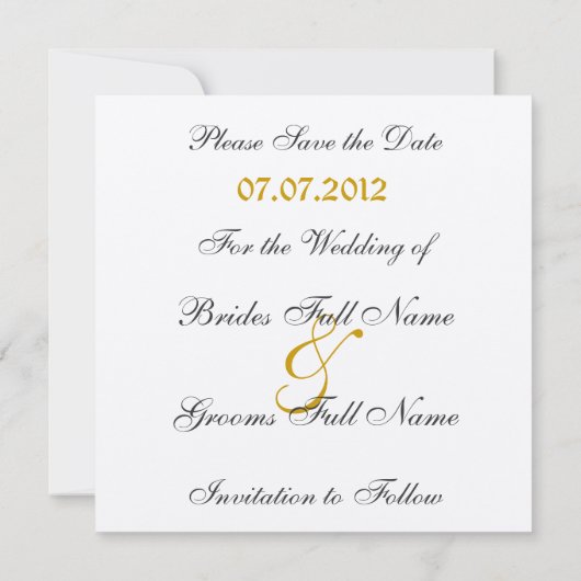 Leopard Save the Date (Rückseite)