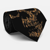 Leopard-Schädel-Krawatte Krawatte (Gerollt)